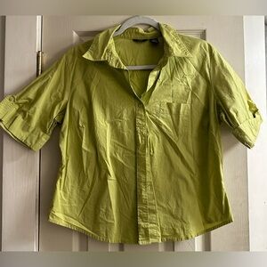 Lime Green Button-Up Shirt